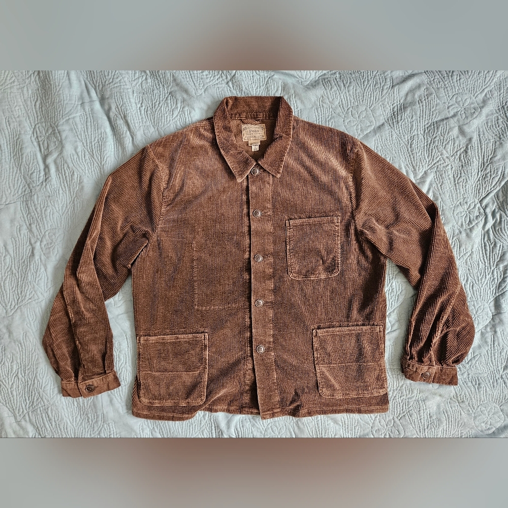 Polo Ralph Lauren Men's Stretch Corduroy Chore Jacket in Brown - Picture 2 of 10